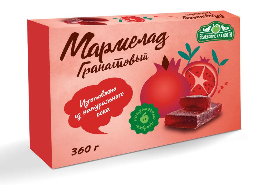  Мармелад  "Гранатовый" белевский 360г  в Каменке