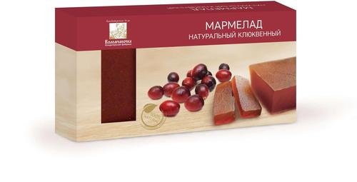  Мармелад пластовый 210г клюквенный в Каменке