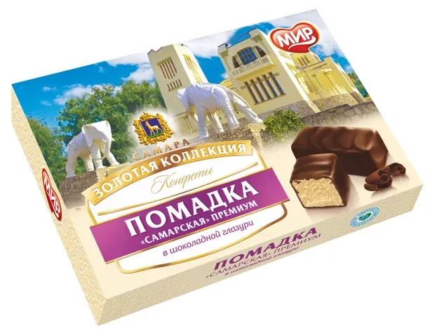  КФ МИР Помадка ШОКОЛАДНОЙ ГЛАЗУРИ 145г  в Каменке