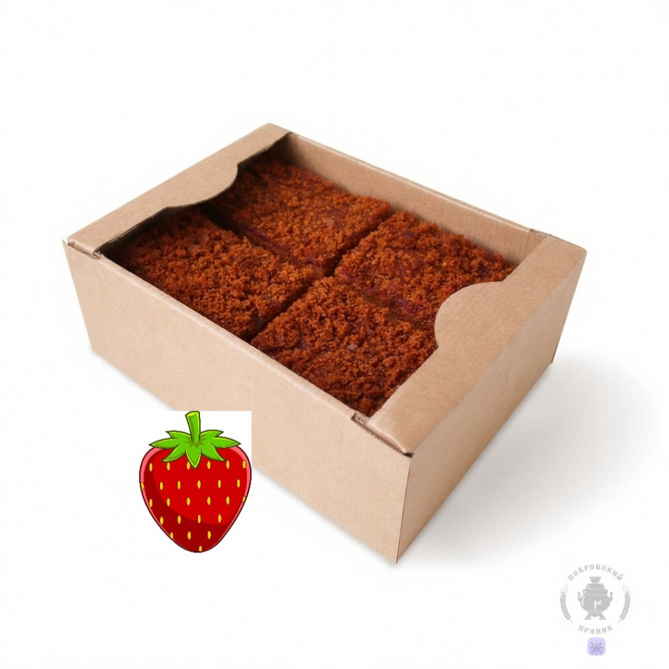  Пряник 1кг с фруктовой начинкой Клубника в Каменке
